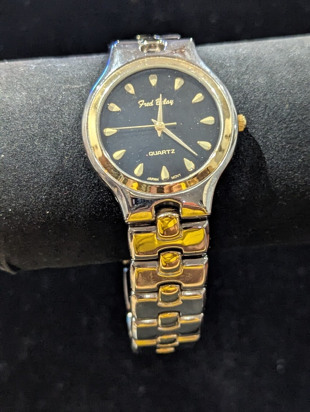 Pierre Cardin Two-Tone Black Dial Women's-Style Bracelet Watch
